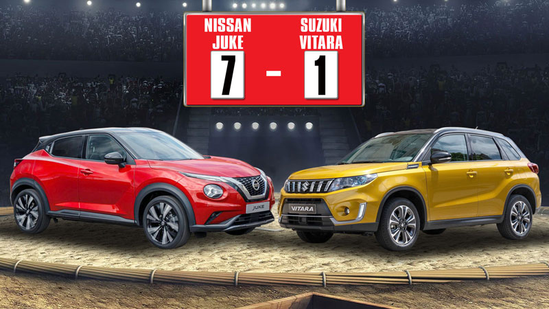 Το υβριδικό Juke κερδίζει το αντίστοιχο Vitara