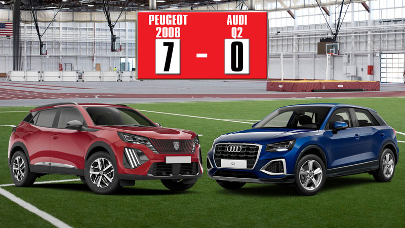Peugeot 2008 1,2 Puretech 100 vs Audi Q2 TFSI 116 HP
