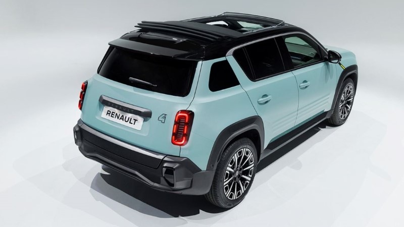 Το Renault 4 έχει ξεκάθαρα σχεδιαστικά στοιχεία από τον πρόγονό του