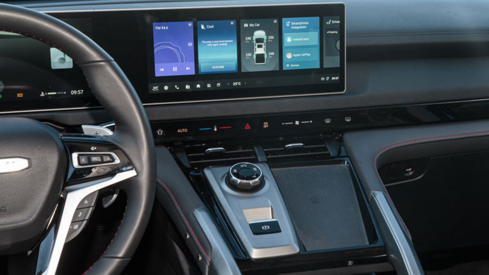 Η έγχρωμη οθόνη infotainment του Maxus T60 Max