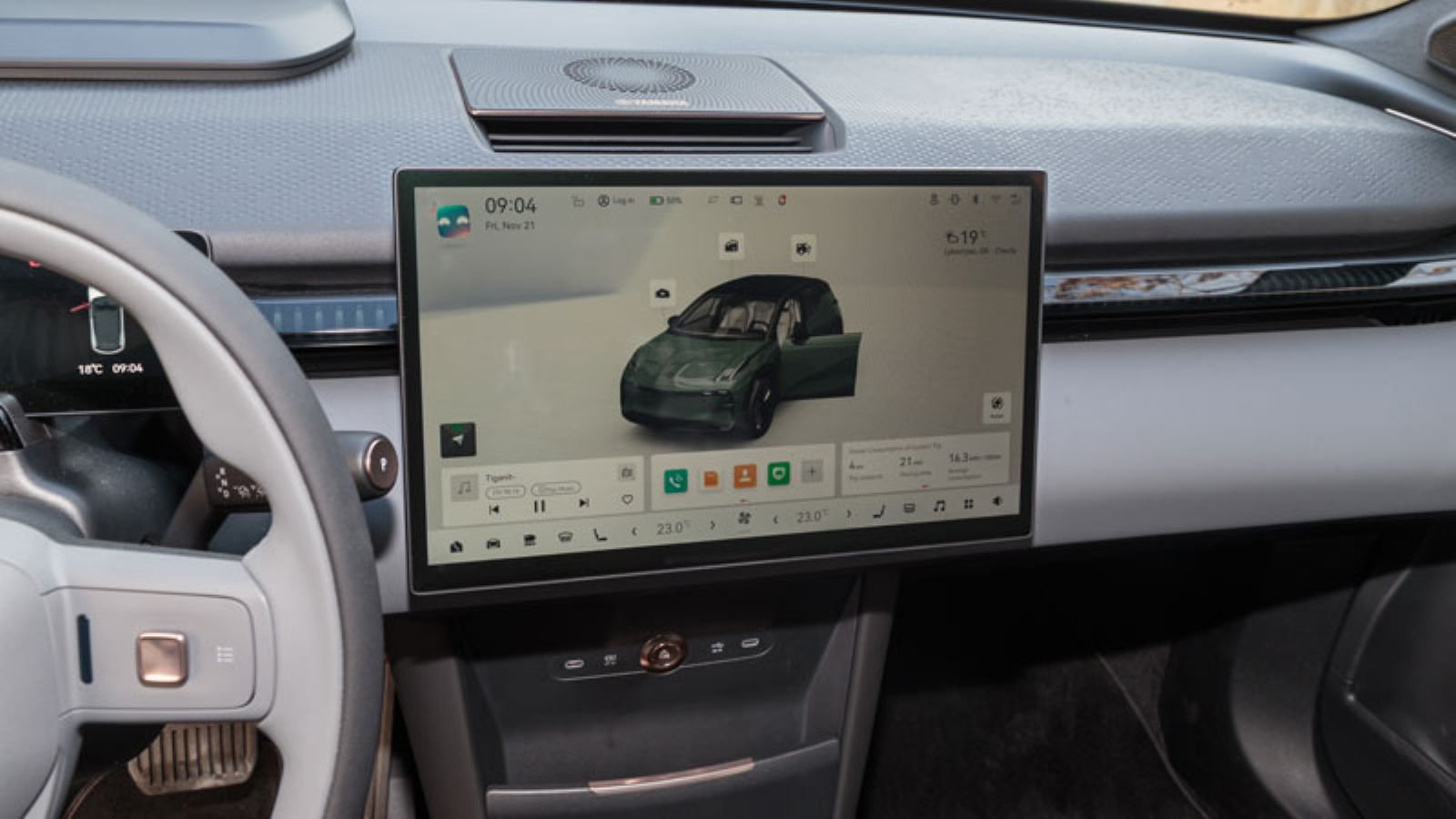 Η οθόνη infotainment του Zeekr X