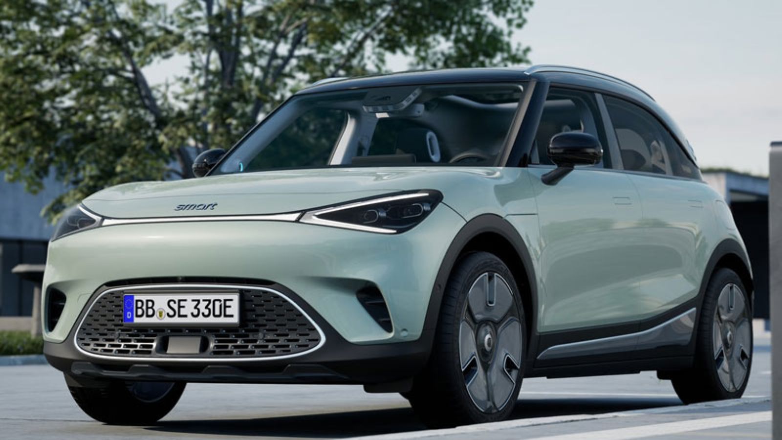 Το smart 1 από εμπρός, αριστερή γωνία