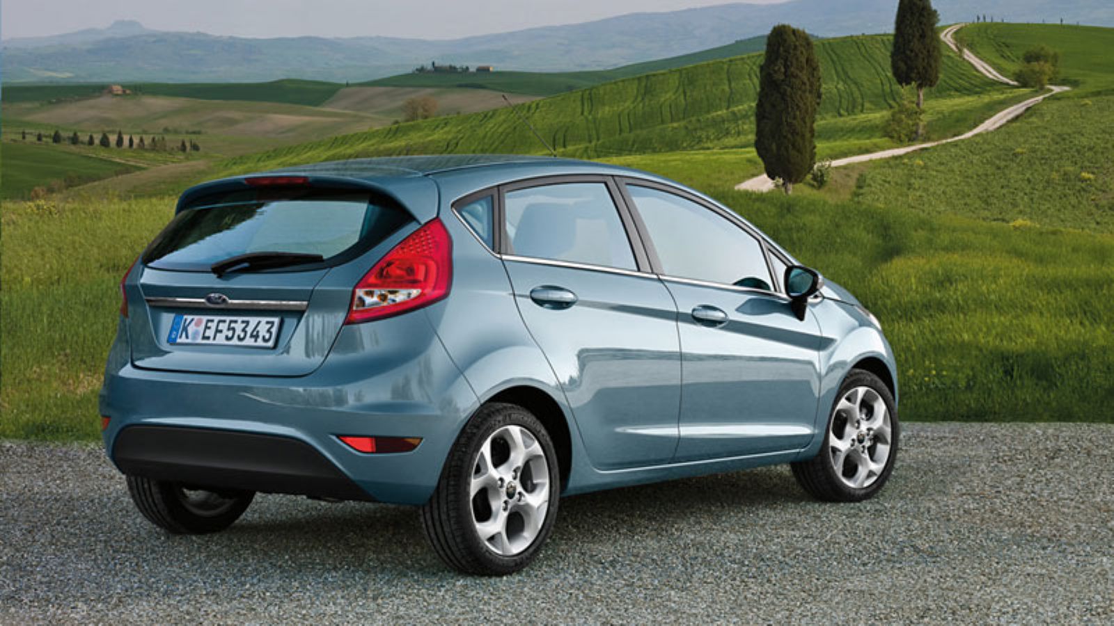 Το Ford Fiesta από την πίσω πλευρά