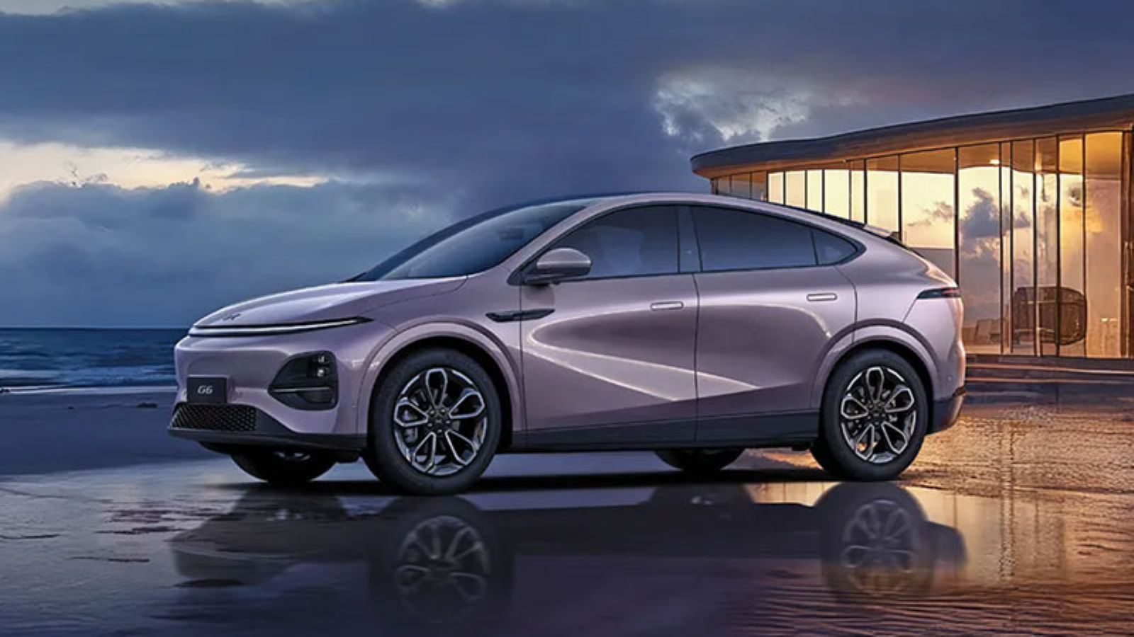 Το XPENG G6 από την εμπρός αριστερή πλευρά