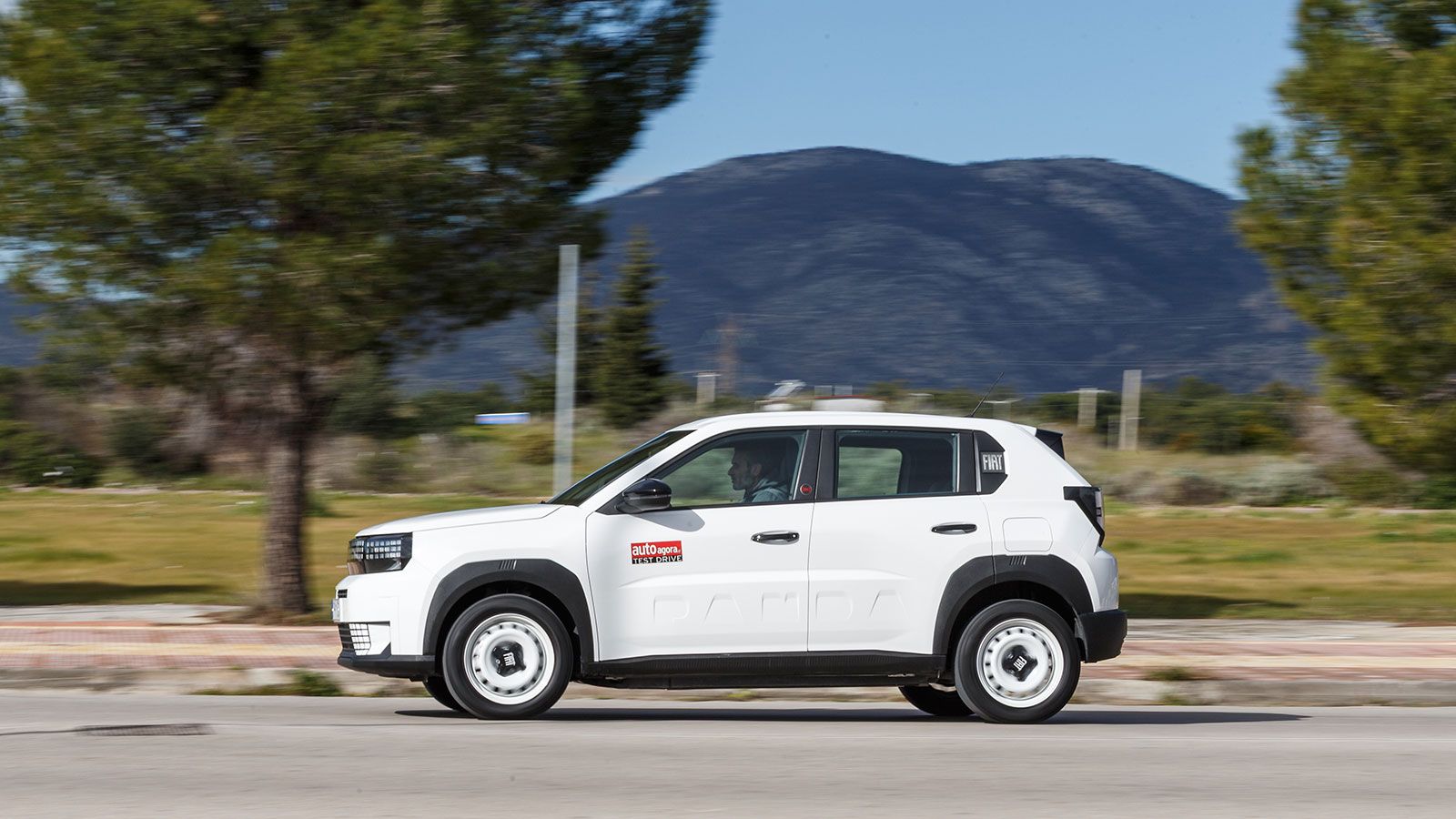 Ιδιαίτερο ενδιαφέρον έχει η ανάγλυφη αναγραφή «PANDA» χαμηλά στις πόρτες.