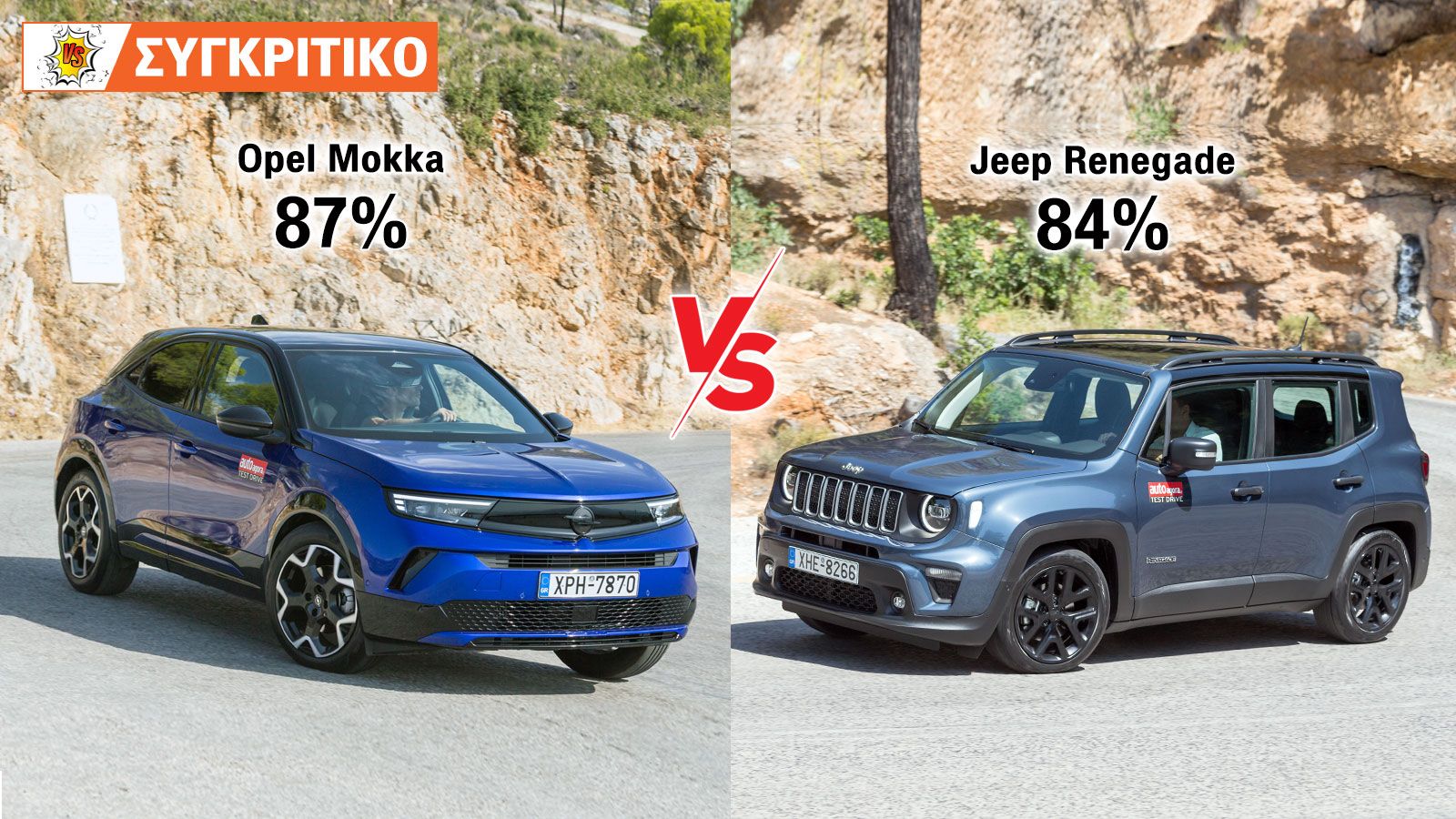Opel Mokka hybrid 145 PS VS Jeep Renegade e-HYBRID 130 PS