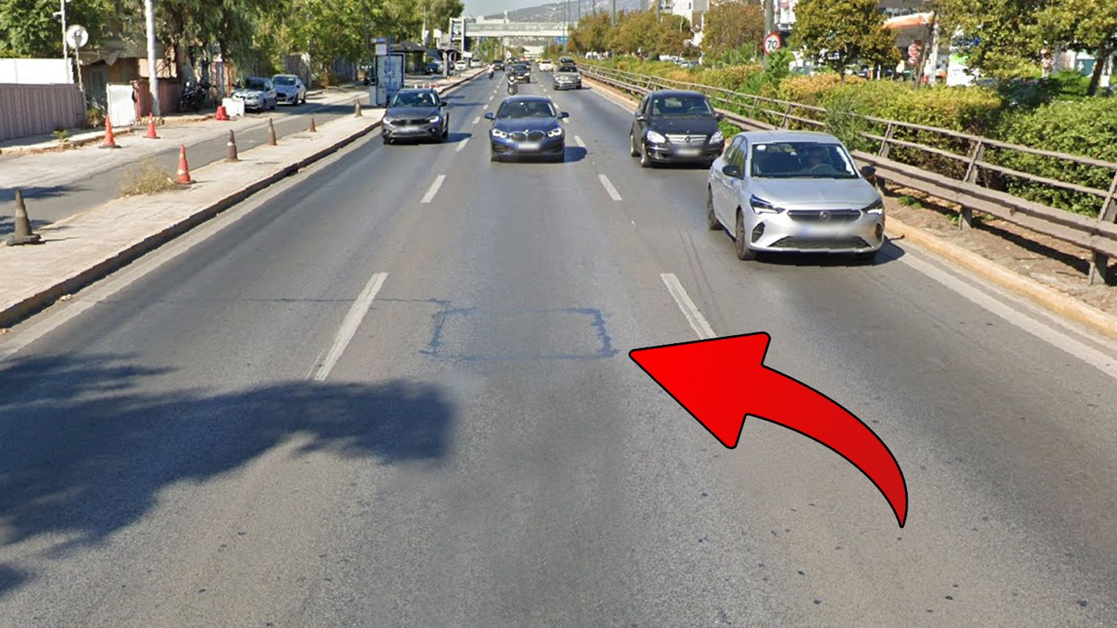 Τι είναι αυτά τα σχέδια πάνω στην άσφαλτο;