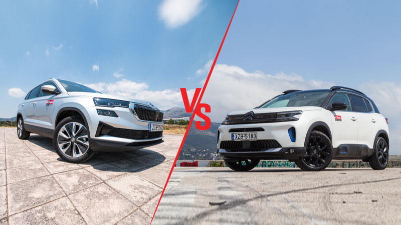 Citroen C5 Aircross Automatic 130ps VS Skoda Karoq Automatic 150ps Συγκριτικό