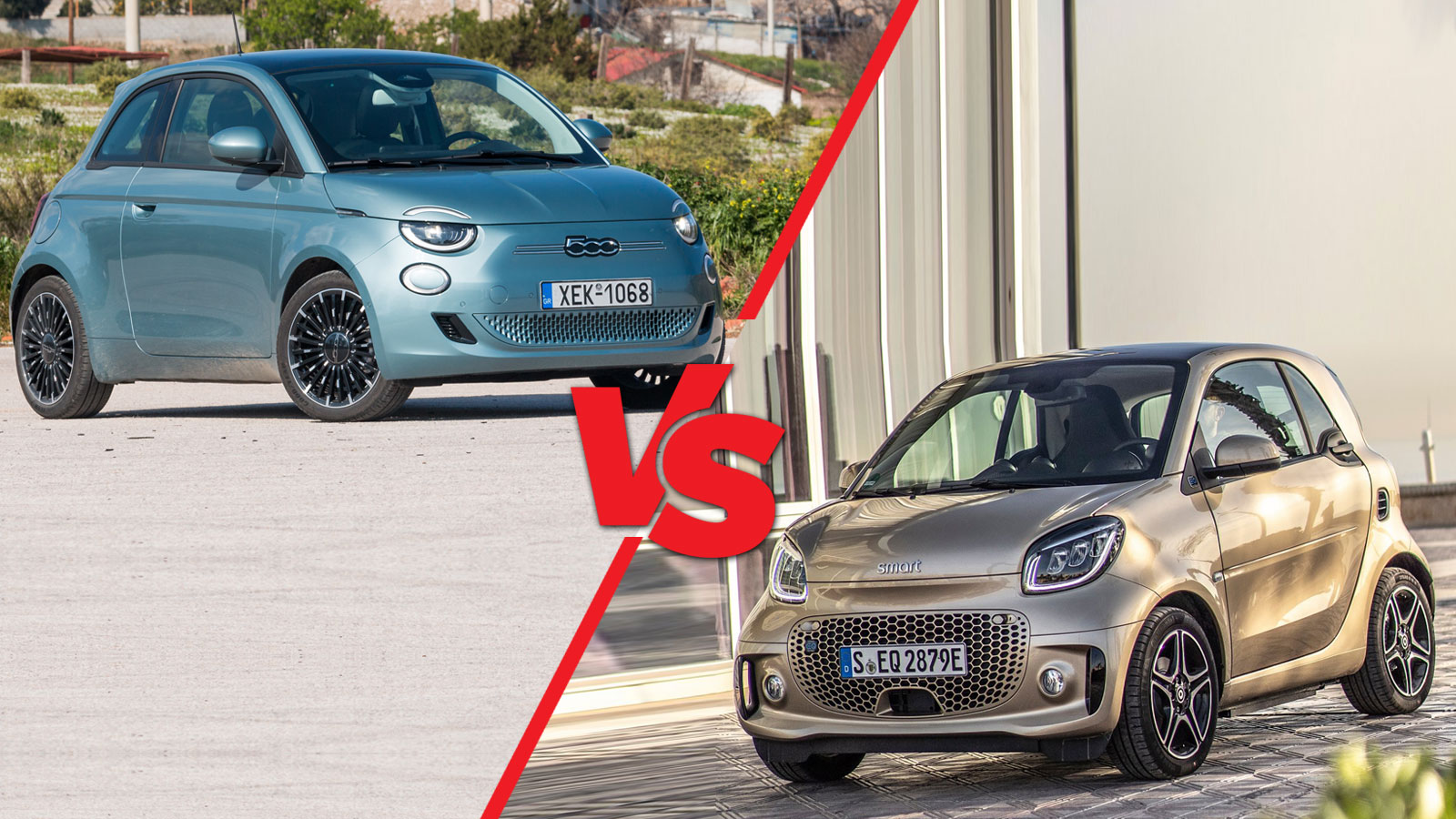 Fiat 500e VS Smart EQ Fortwo: Τα ηλεκτρικά που τρυπώνουν παντού