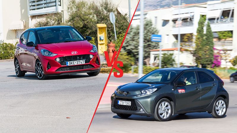 Hyundai i10 VS Toyota Aygo X Συγκριτικό