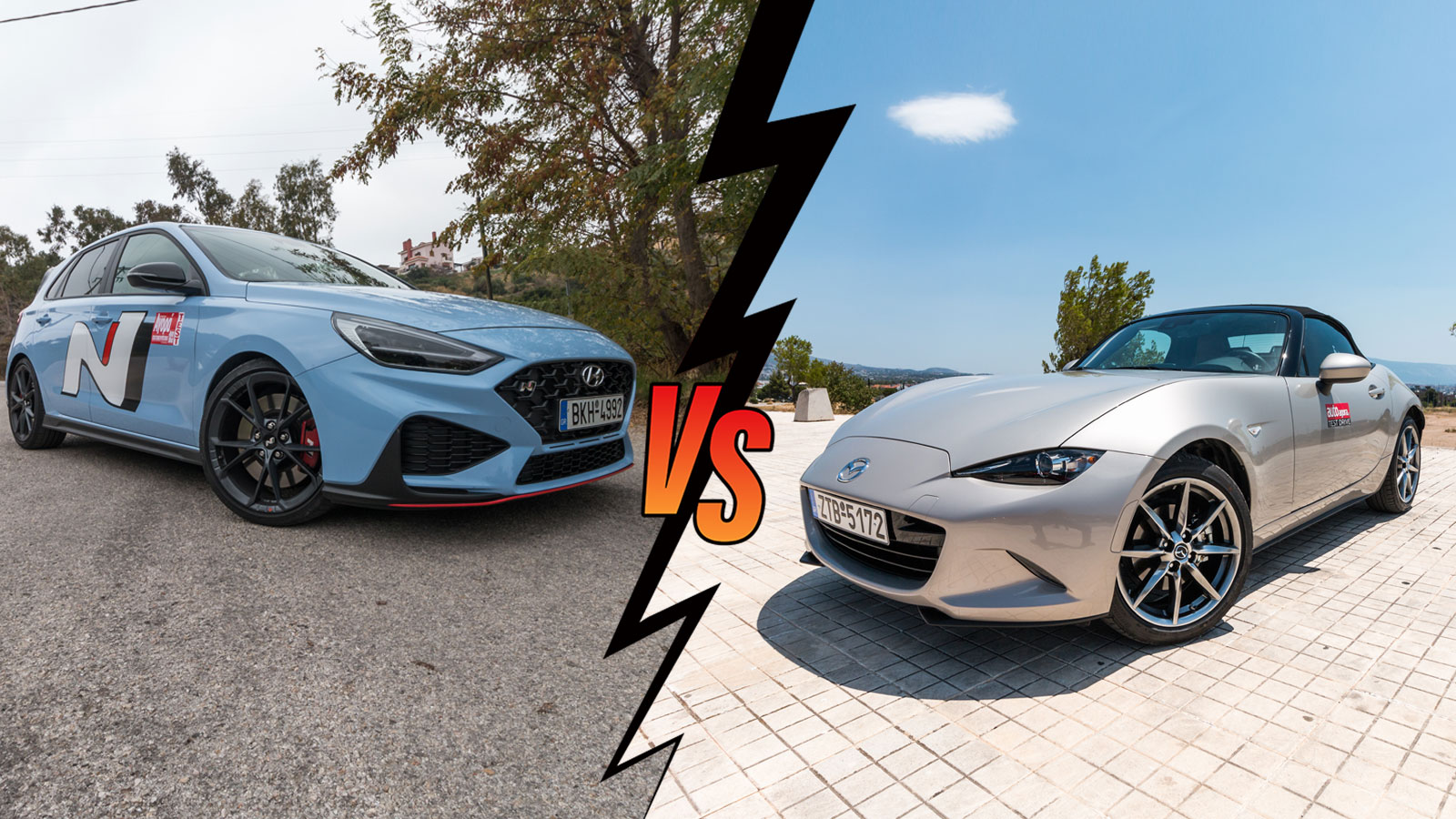 Hyundai I30 N VS Mazda Mx-5 Συγκριτικό