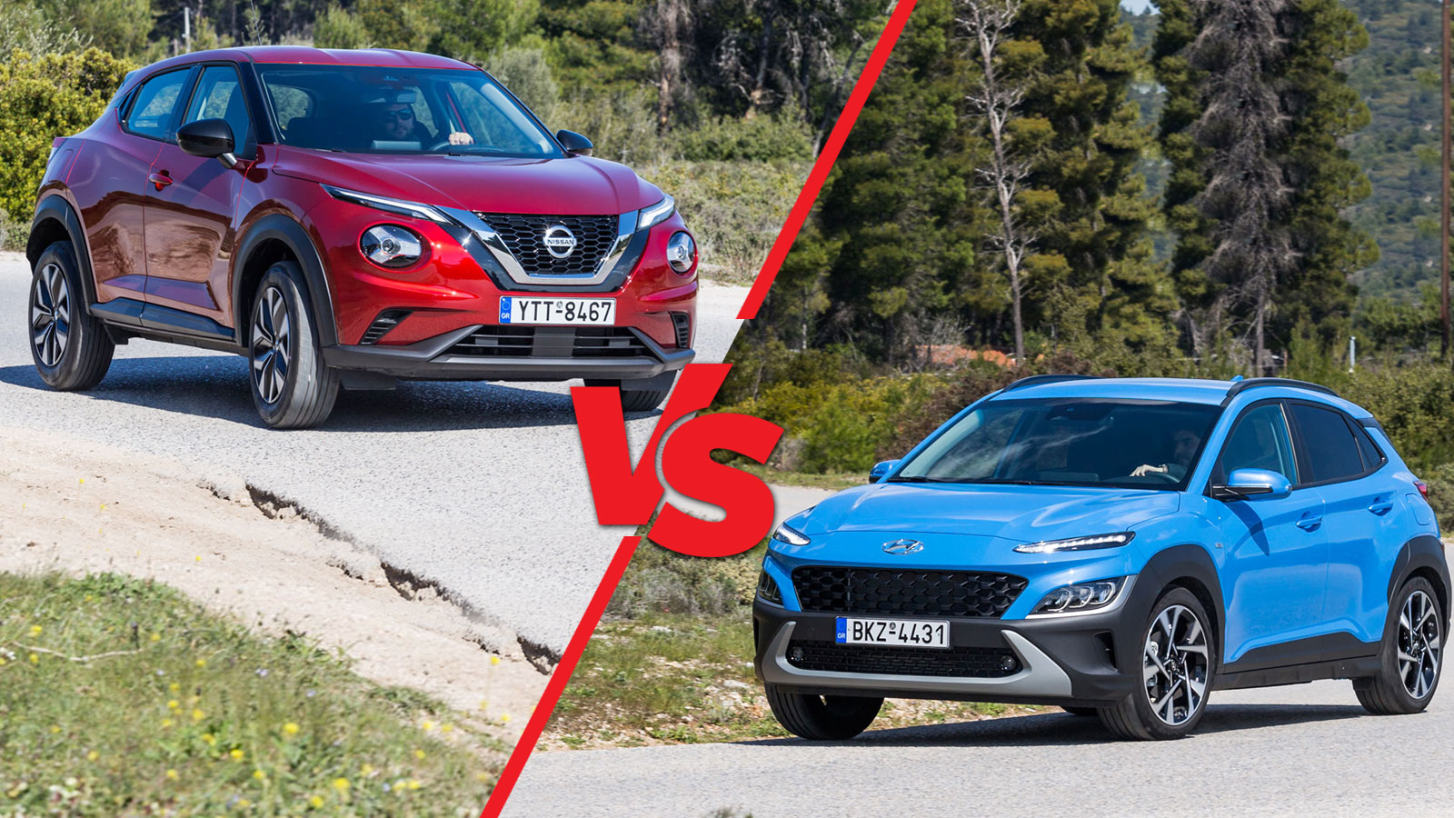 Hyundai Kona VS Nissan Juke: Κορεάτικο ή Ιαπωνικό μικρό SUV;