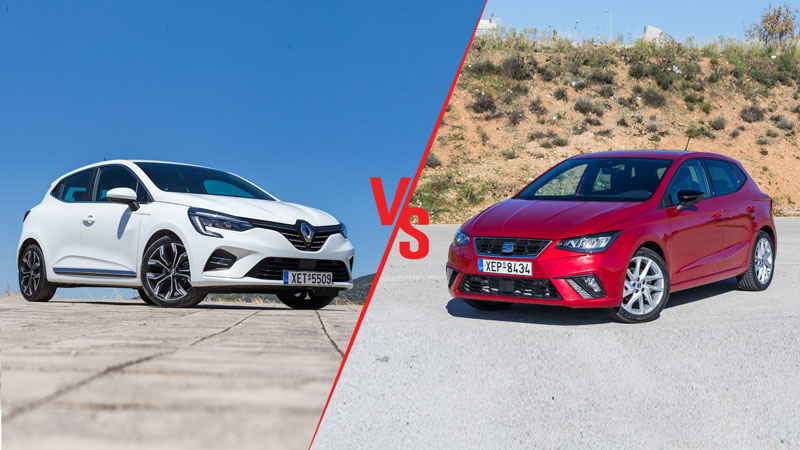 Seat Ibiza 110ps VS Renault Clio 90ps Συγκριτικό