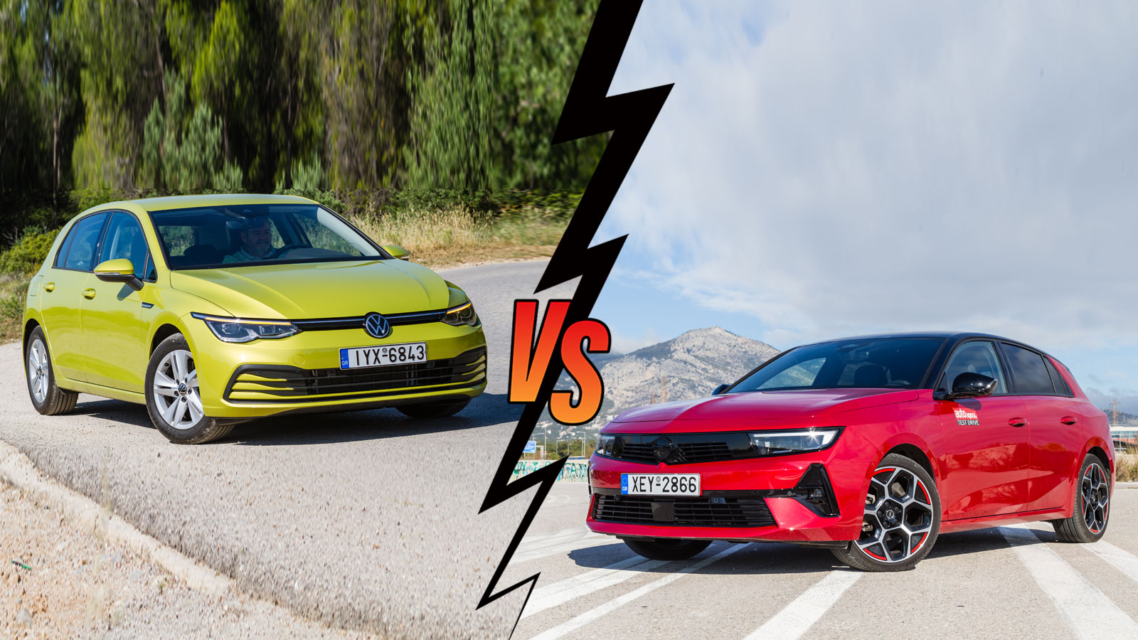 Volkswagen Golf 130ps VS Opel Astra 130ps Συγκριτικό