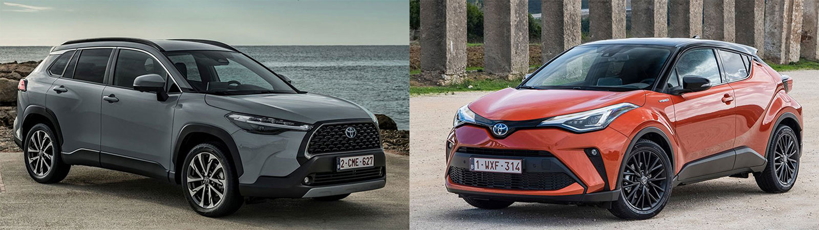 Toyota Corolla Cross VS Toyota C-HR Συγκριτικό