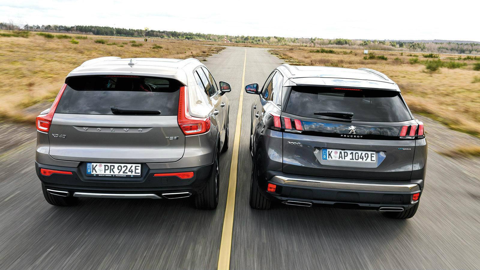 Συγκρίνουμε Peugeot 3008 Hybrid4 με Volvo XC40 T5 Twin Engine