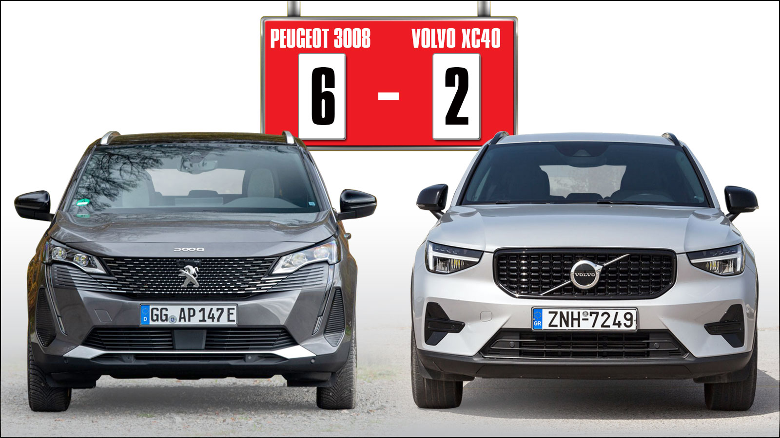 Συγκρίνουμε το Peugeot 3008 1,2 Puretech 130 PS EAT8 με το Volvo XC 40 T2