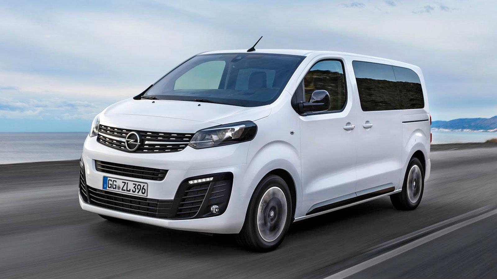 Το νέο 7θέσιο βαν της Opel θα μεταφέρει με άνεση τους επιβάτες και τις αποσκευές τους.