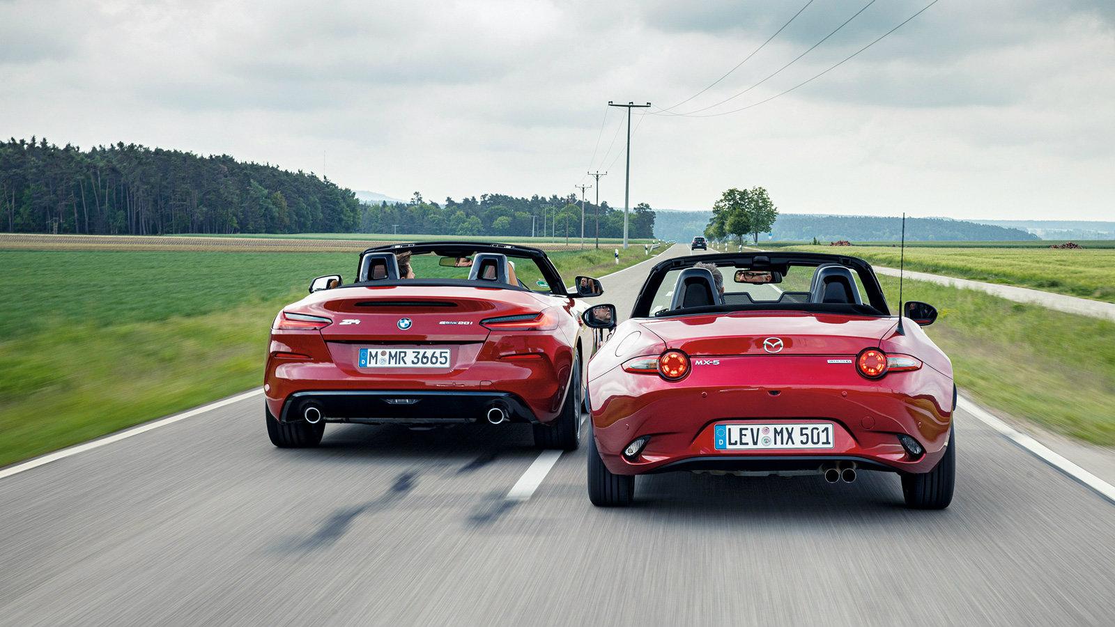 Συγκρίνουμε Mazda MX-5 με BMW Z4