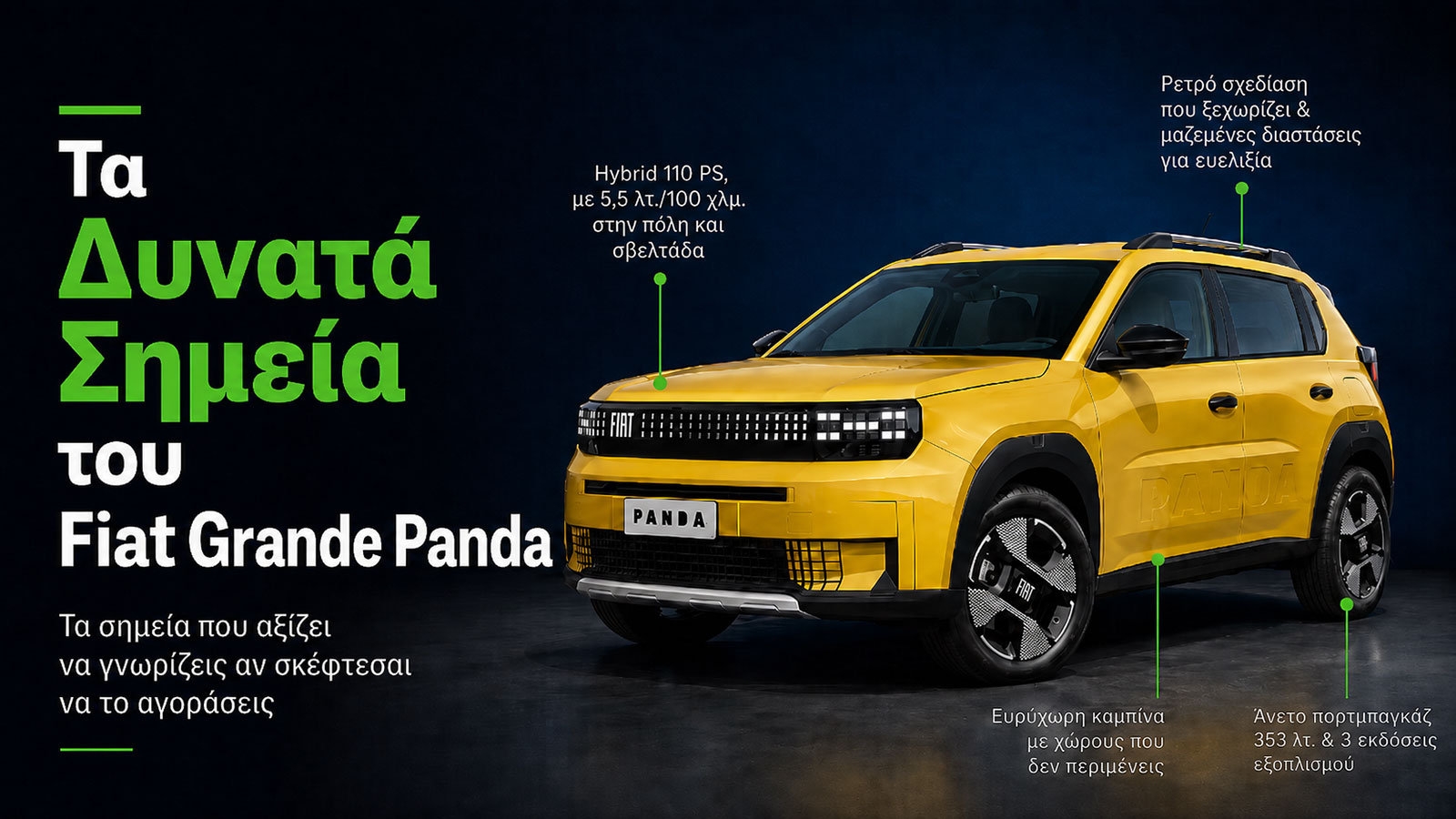 Τα Δυνατά Σημεία του Fiat Grande Panda 