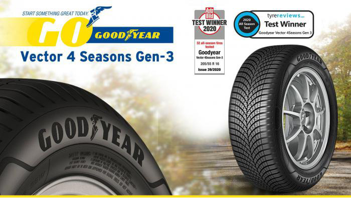 Goodyear Vector 4 Seasons Gen-3: Τα all season ελαστικά στα καλύτερα τους