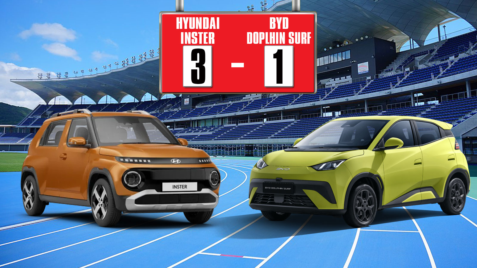 Hyundai Inster vs BYD Dolphin Surf: Γιατί κερδίζει το Inster στα 21.000 ευρώ