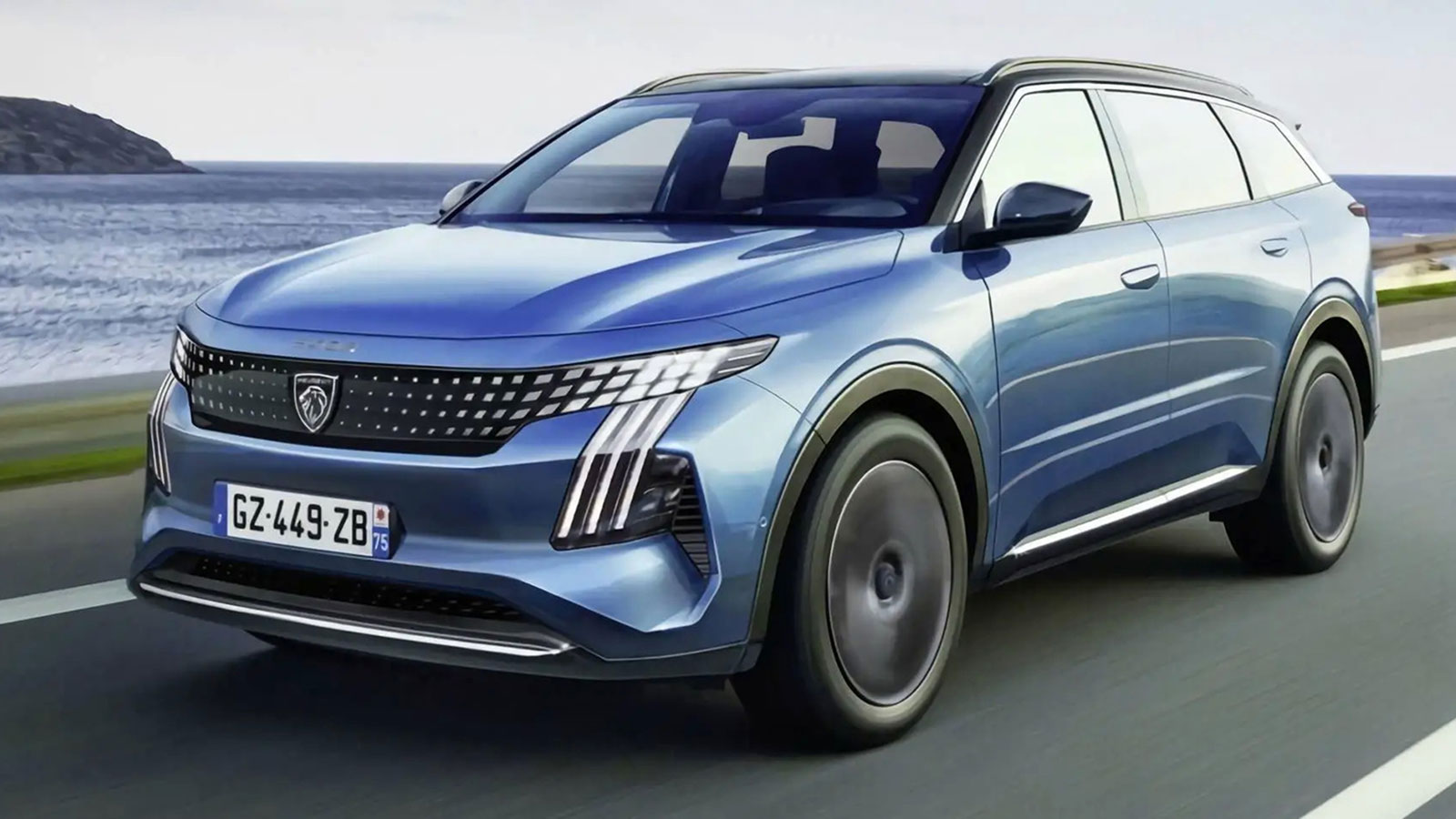 Βλέπετε ανεξάρτητο σχέδιο του νέου Peugeot 5008.

