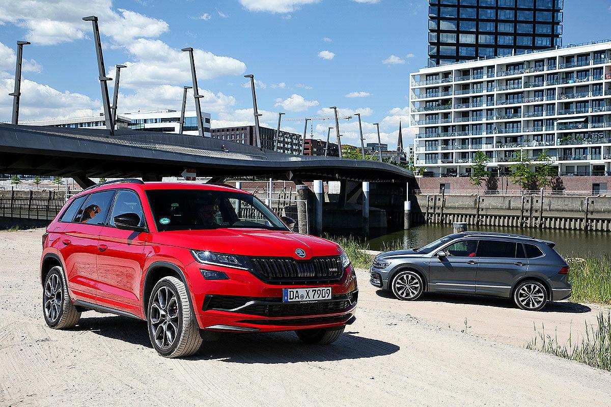 Συγκρίνουμε VW Tiguan Allspace με Skoda Kodiaq RS