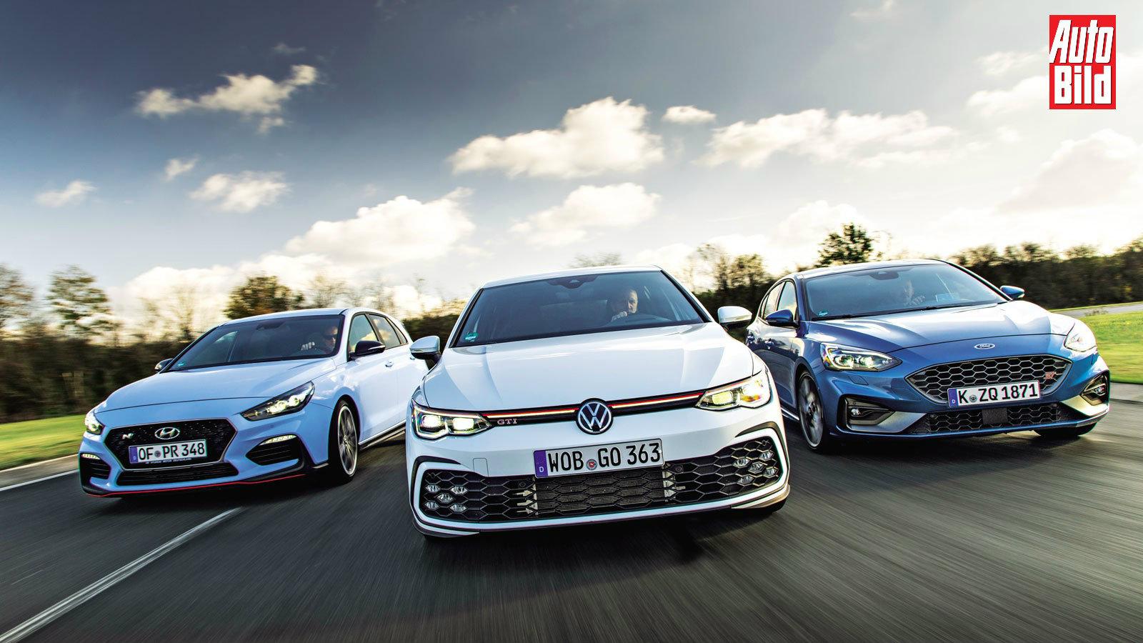 Ford Focus ST vs Hyundai i30 N vs VW Golf GTI