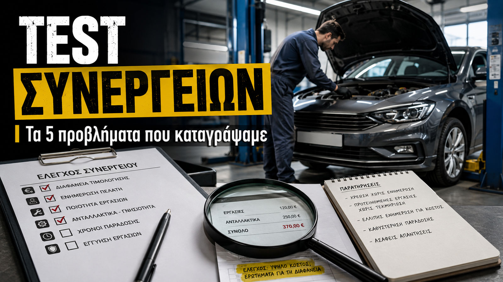 Test Συνεργείων: Τα 5 προβλήματα που καταγράψαμε – και ποιοι βελτιώθηκαν Test Συνεργείων: Τα 5 προβλήματα που καταγράψαμε – και ποιοι βελτιώθηκαν