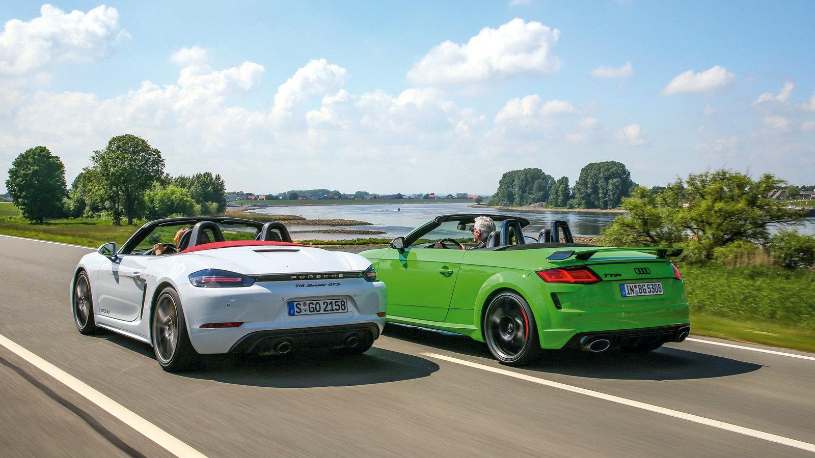 Συγκρίνουμε το Audi TT RS Roadster με Porsche Boxster GTS 