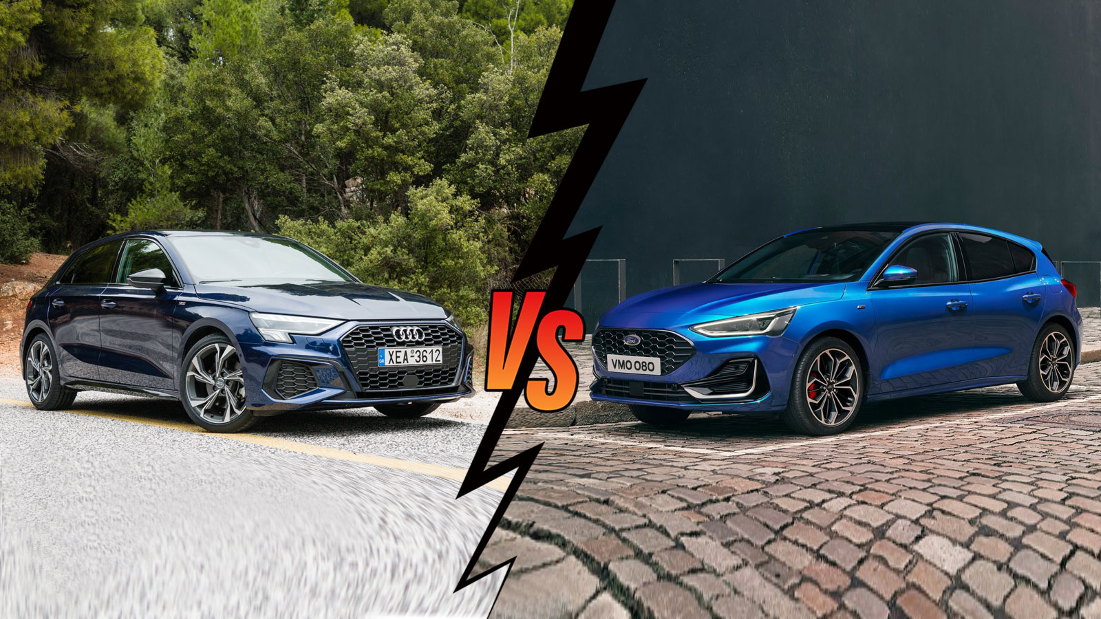 Audi A3 Sportback Automatic 110ps VS Ford Focus 155ps Συγκριτικό