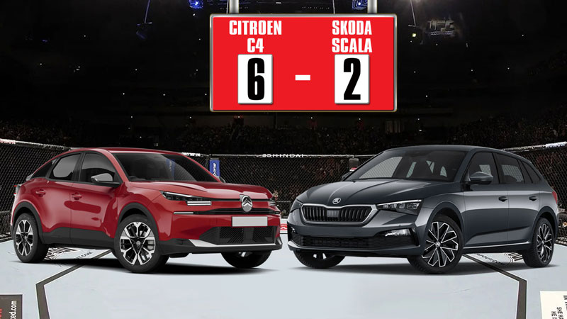 Citroen C4 Hybrid 145 e-DCS6 vs Skoda Scala 1,0 TSI 116 PS DSG Citroen C4 Hybrid 145 e-DCS6 vs Skoda Scala 1,0 TSI 116 PS DSG
