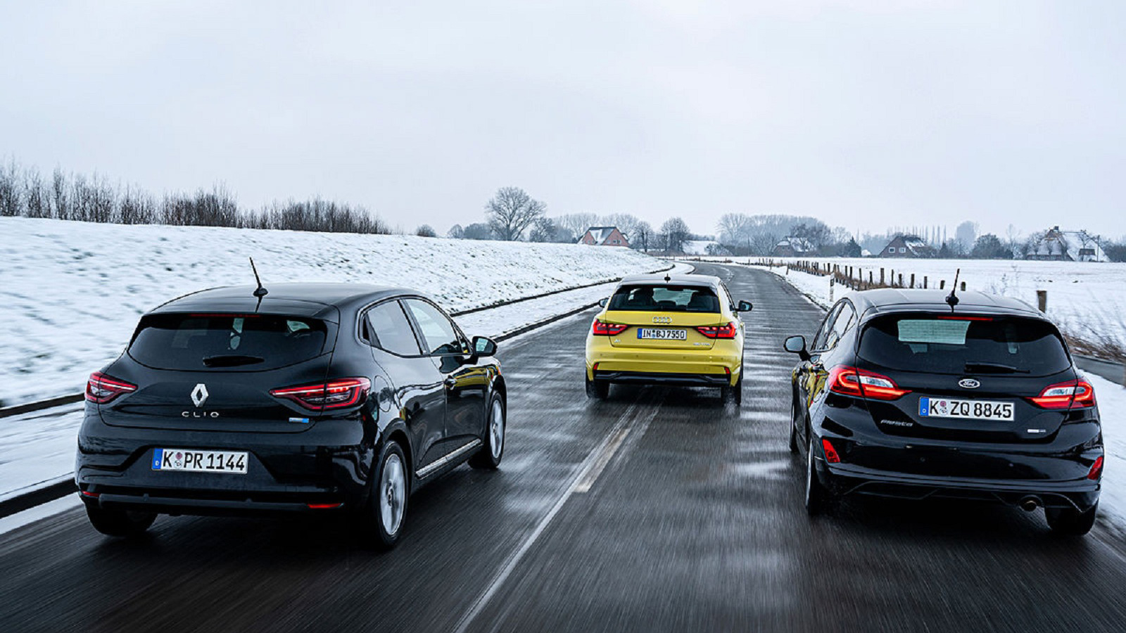 Συγκρίνουμε Ford Fiesta με Renault Clio και Audi A1
