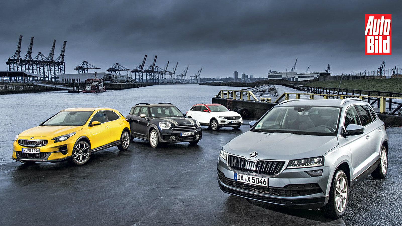 Skoda Karoq vs Kia XCeed vs VW T-Roc vs MINI Countryman