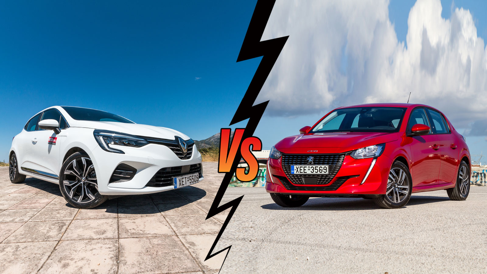 Renault Clio 90ps VS Peugeot 208 100ps Συγκριτικό