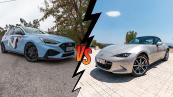 Hyundai i30 N VS Mazda MX-5: Μπροστά ή πίσω κίνηση;