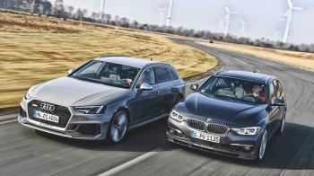 Η τελική της Alpina αγγίζει τα 300χλμ.ώρα την ώρα που η Audi σταματάει στα 280χλμ.ώρα