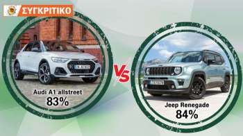 Audi A1 allstreet 150ps Automatic VS Jeep Renegade Συγκριτικό