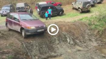 VIDEO: Fiat Punto στη λάσπη ντροπιάζει πολλά 4x4!