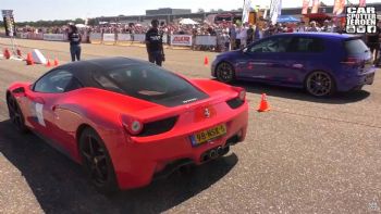 Πώς μια Ferrari χάνει από ένα Golf R! (+vid)