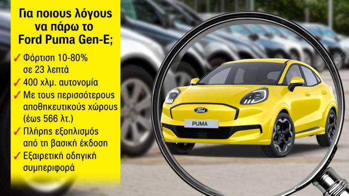 Για ποιους λόγους να πάρω Ford Puma Gen-E;