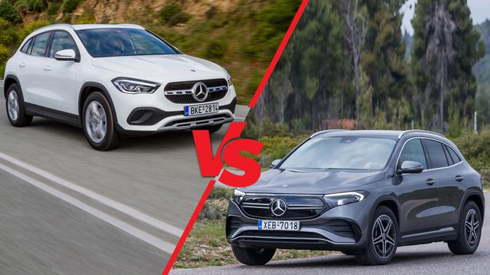 Mercedes EQA 250 VS GLA 250e: Ηλεκτρικό ή Plug-in;