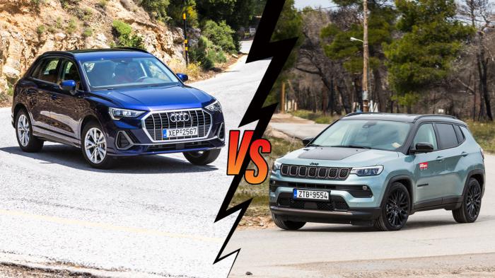 Audi Q3 VS Jeep Compass Συγκριτικό