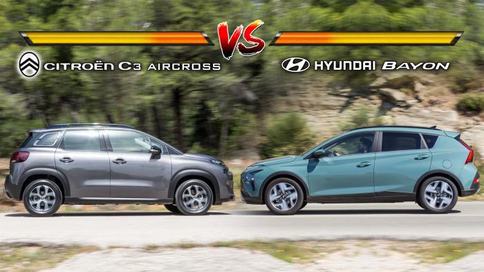 Citroen C3 Aircross VS Hyundai Bayon: Top SUV με max 22.000 € 