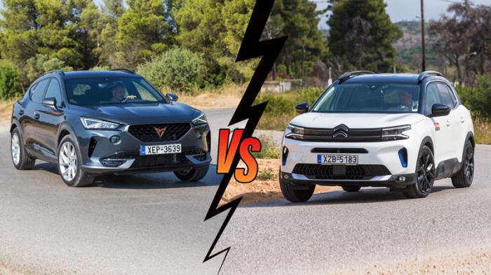 Cupra Formentor Automatic 150ps VS Citroen C5 Aircross Automatic 130ps Συγκριτικό