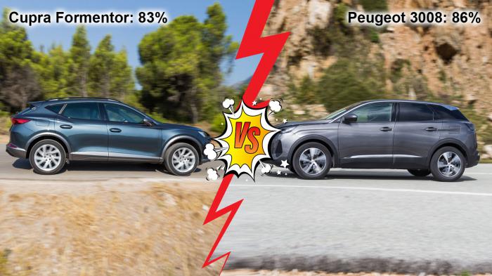 Cupra Formentor 150ps VS Peugeot 3008 Συγκριτικό