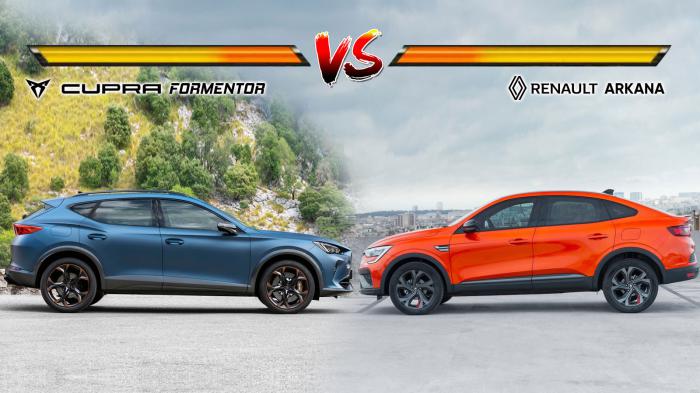 CUPRA FORMENTOR VS RENAULT ARKANA Συγκριτικό