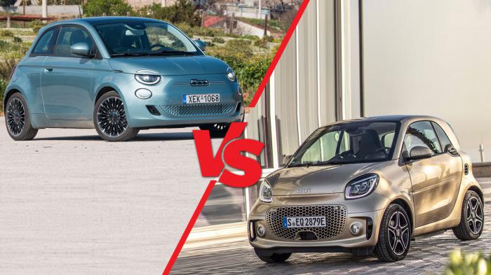 Fiat 500e VS Smart EQ Fortwo: Τα ηλεκτρικά που τρυπώνουν παντού 