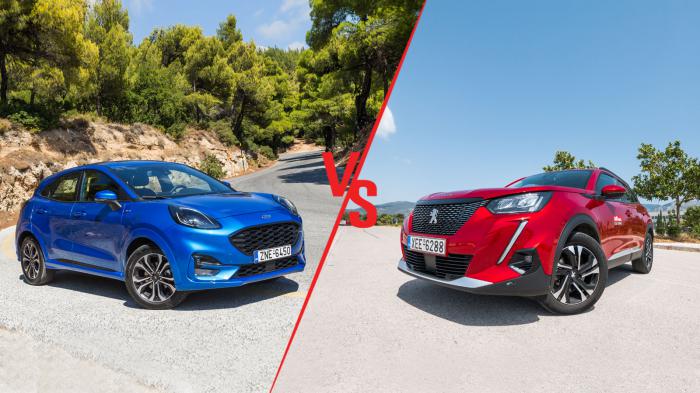 Ford Puma VS Peugeot 2008 100ps Συγκριτικό 